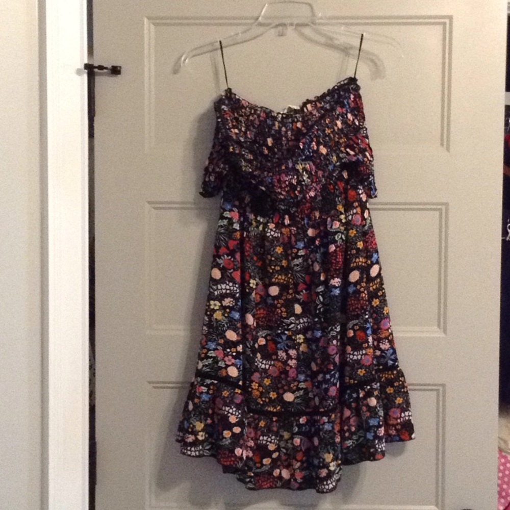 Floral Off The Shoulder Boutique Dress